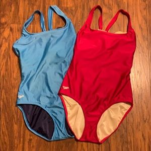 Speedo one piece suits. Lot of 2. Size 16.